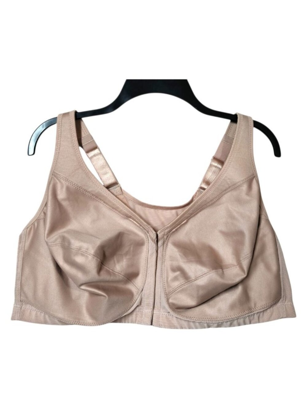 Glamorise 44DD Bra Tan Magic Lift Front Closure Posture Back Support 1265